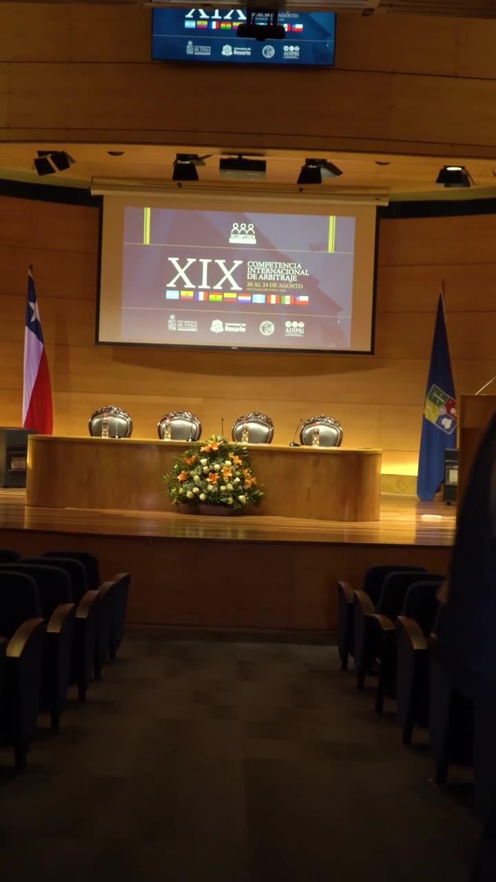 XIX Competencia Internacional de Arbitraje, Facultad de Derecho, Universidad de Chile. Foto 2 de 3